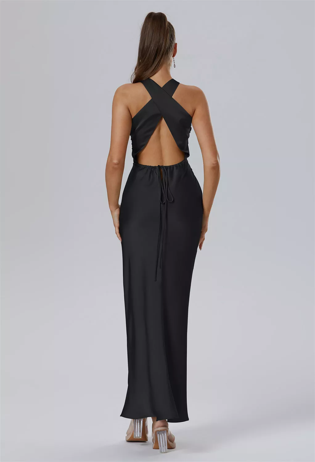 AW Teigne Black Metallic  Fall Wedding Guest Dresses